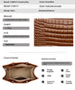 Croc-Textured Cowhide Tote Bag