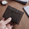 Slim Leather Wallet AirTag Ready + RFID Blocking