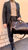 Antar Leather Weekender Duffle Bag