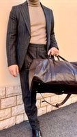Antar Leather Weekender Duffle Bag