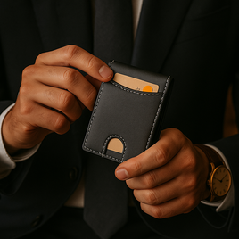 Minimalist Front Pocket Leather Wallet