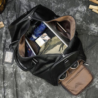 Antar Leather Weekender Duffle Bag - Dixvitas Wallets