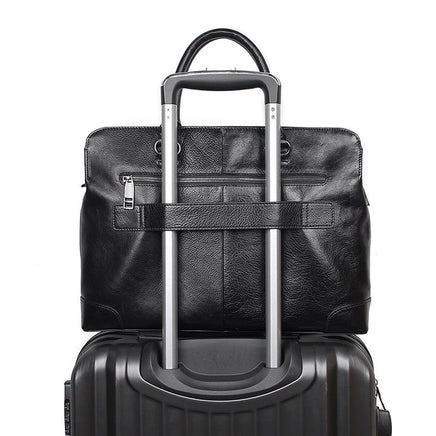 Slim Leather Briefcase - Dixvitas Wallets